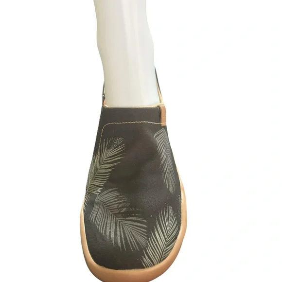 UIN "Follow Your Freedom" Men's Canvas Travel Loafer Shoe Charcoal Sz 7.5 Resort - Picture 5 of 6